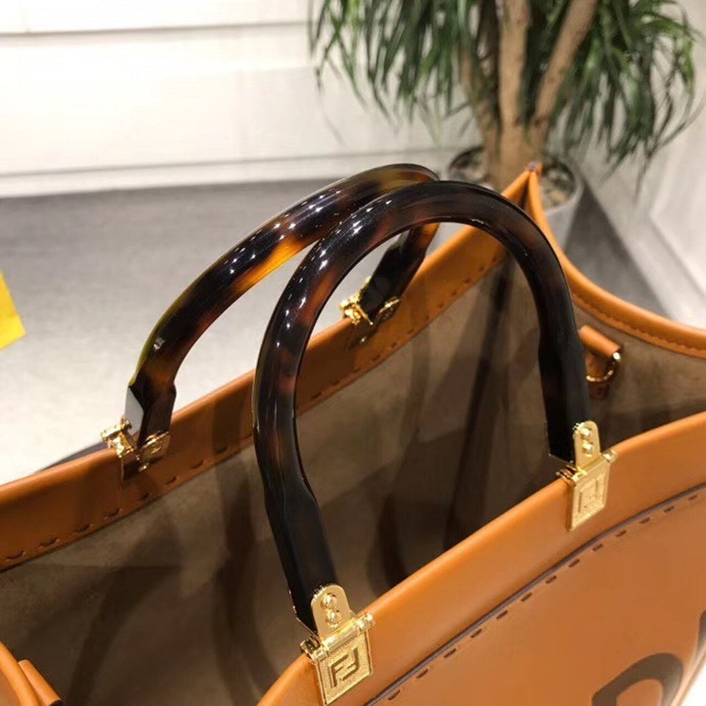 Fendi Sunshine Shopper Tote Bag 40cm Calfskin Leather Spring/Summer Collection, Brown