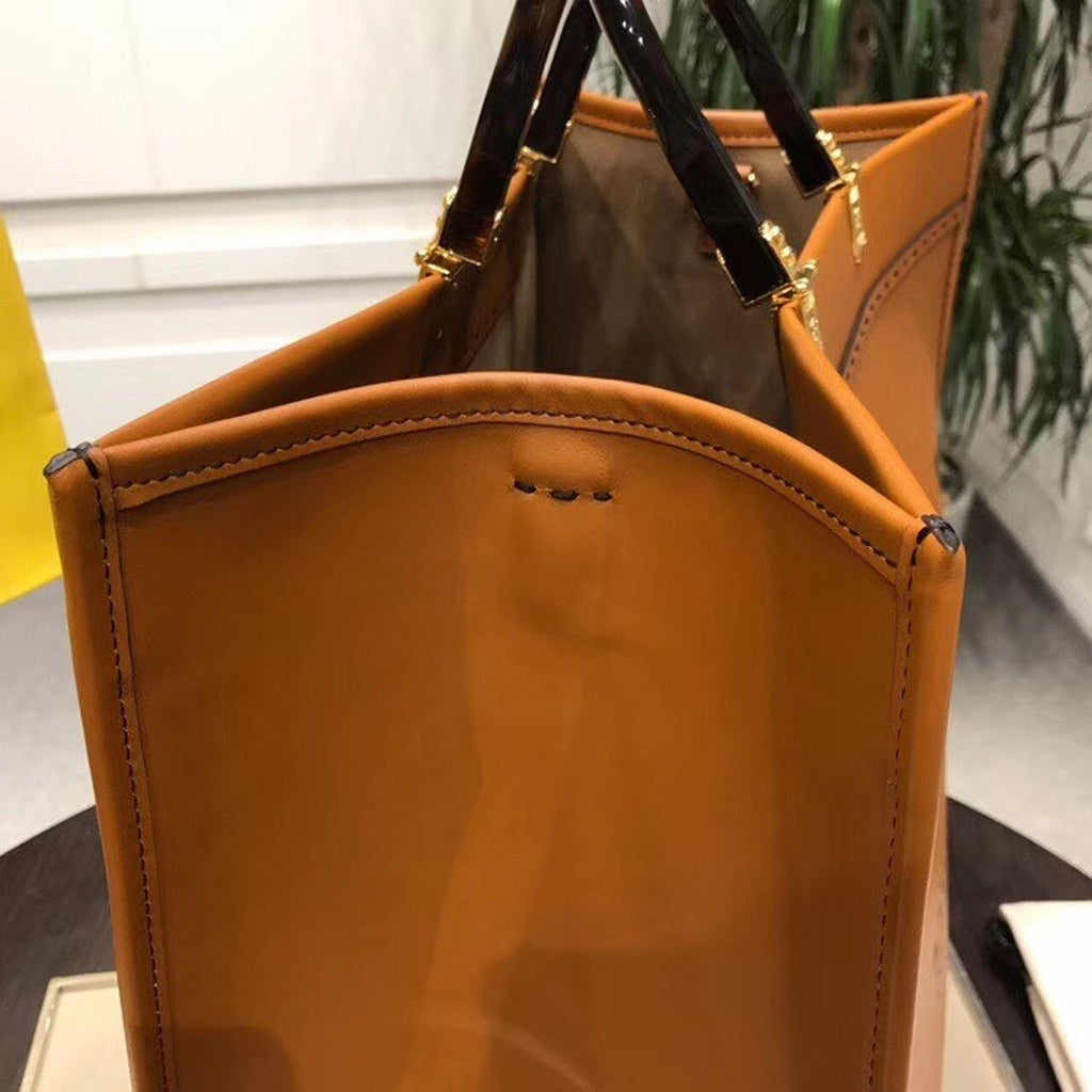 Fendi Sunshine Shopper Tote Bag 40cm Calfskin Leather Spring/Summer Collection, Brown