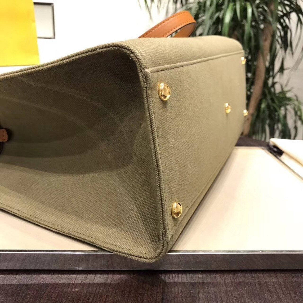 Fendi Logo Shopper Tote Bag 42cm Spring/Summer Collection, Brown