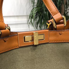 Fendi Logo Shopper Tote Bag 42cm Spring/Summer Collection, Brown