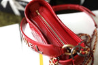 Chanel Gabrielle Hobo Bag 18cm AS0865 Bi-Color Hardware Aged Calfskin Leather Spring/Summer Act 1 Collection Red