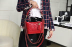 Chanel Gabrielle Hobo Bag 18cm AS0865 Bi-Color Hardware Aged Calfskin Leather Spring/Summer Act 1 Collection Red