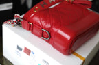 Chanel Gabrielle Hobo Bag 18cm AS0865 Bi-Color Hardware Aged Calfskin Leather Spring/Summer Act 1 Collection Red
