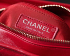 Chanel Gabrielle Hobo Bag 18cm AS0865 Bi-Color Hardware Aged Calfskin Leather Spring/Summer Act 1 Collection Red