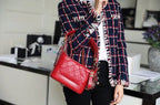 Chanel Gabrielle Hobo Bag 18cm AS0865 Bi-Color Hardware Aged Calfskin Leather Spring/Summer Act 1 Collection Red