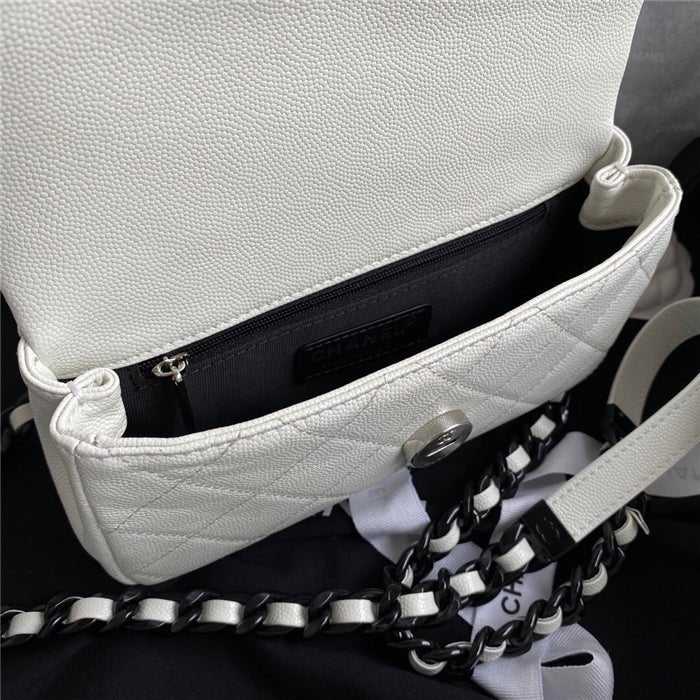 Chanel Classic Flap Bag 20cm White