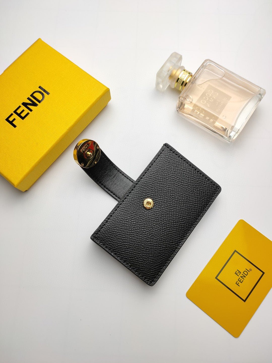 Fendi Card Holder 10cm Black