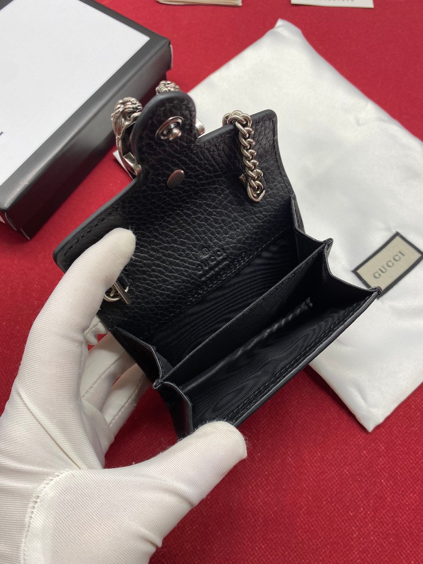 Black Super Mini Dionysus Black Chain Bag 11cm