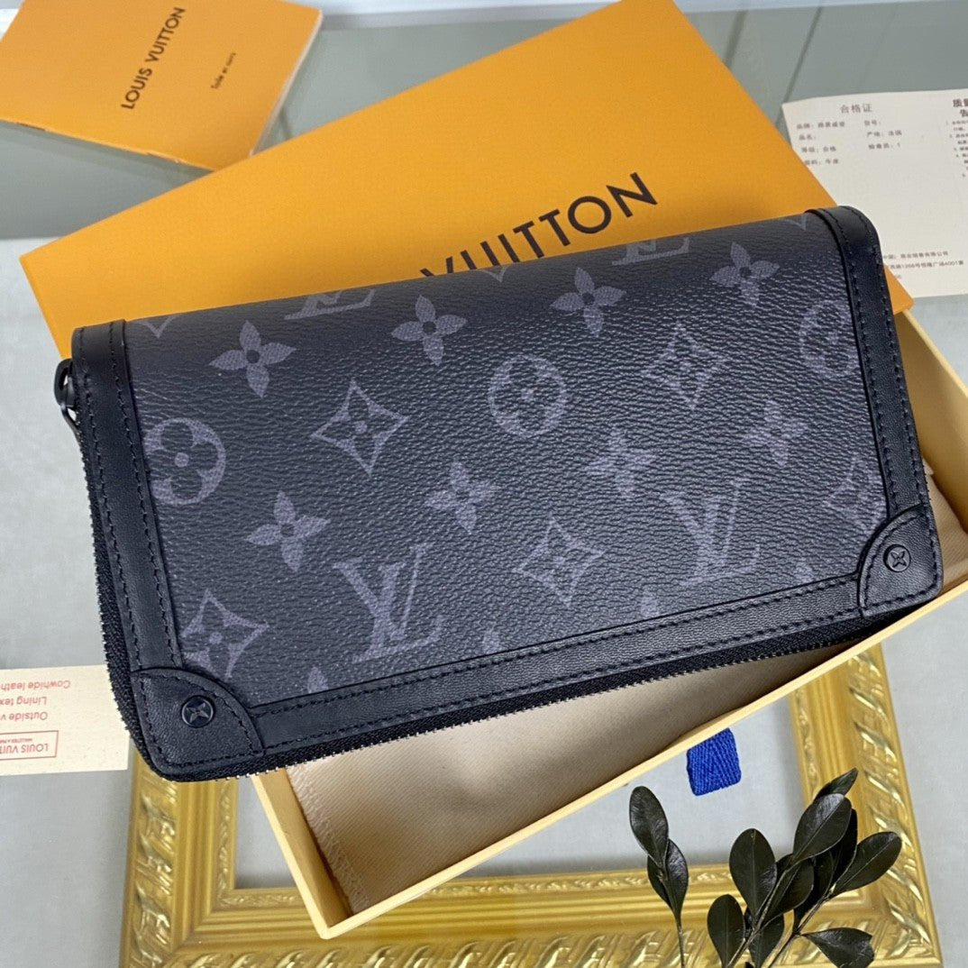 Louis Vuitton Zippy Wallet Trunk 20cm Black