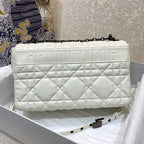 Christian Dior Large Caro Bag 28cm White