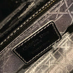Christian Dior Mini Lady Dior Bag 18cm with Chain Gold Hardware Patent Leather Spring/Summer Collection, Black