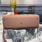 Christian Dior Lady Dior Bag 32cm Matte Hardware Lambskin Leather Spring/Summer Collection, Dusty Pink