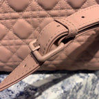 Christian Dior Lady Dior Bag 32cm Matte Hardware Lambskin Leather Spring/Summer Collection, Dusty Pink