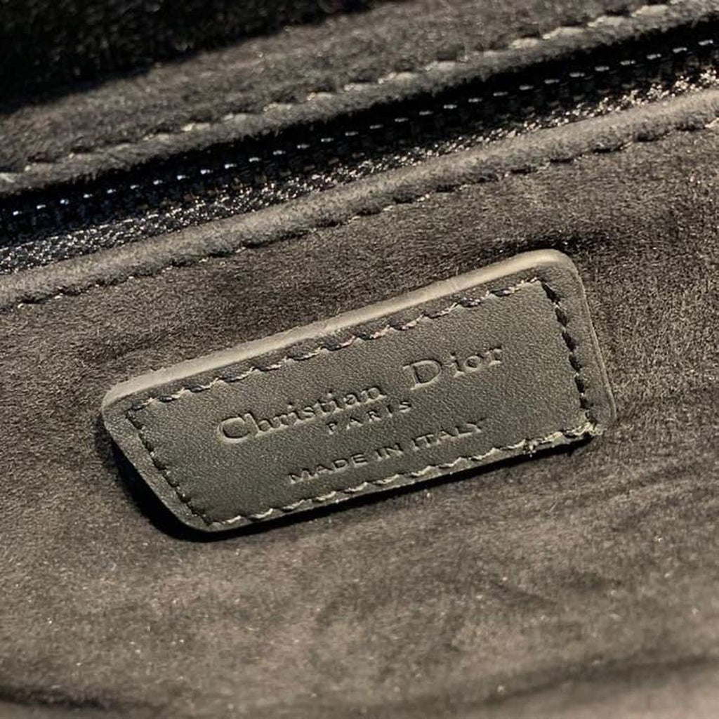 Christian Dior Lady Dior Bag 32cm Matte Hardware Lambskin Leather Spring/Summer Collection, Black