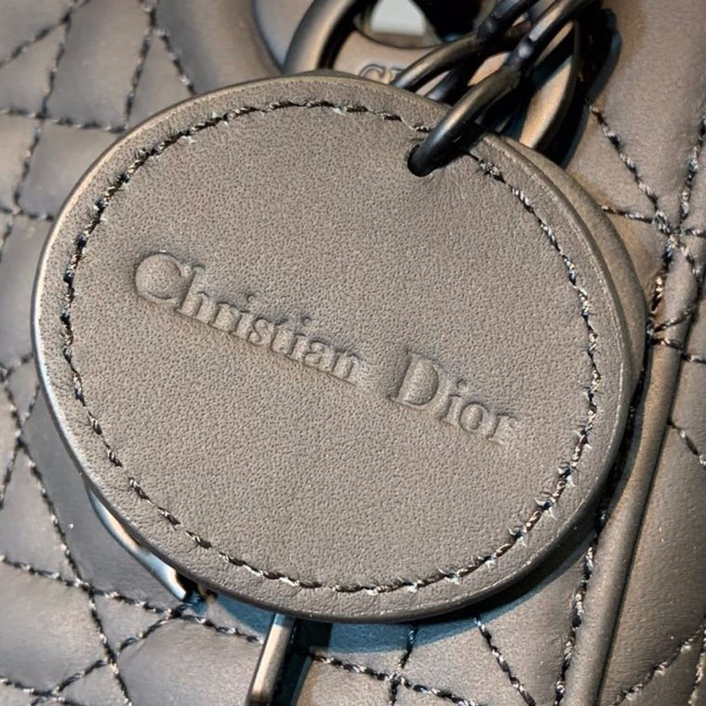 Christian Dior Mini Lady Dior Bag 18cm with Chain Matte Hardware Lambskin Leather Spring/Summer Collection, Black