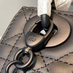 Christian Dior Mini Lady Dior Bag 18cm with Chain Matte Hardware Lambskin Leather Spring/Summer Collection, Black