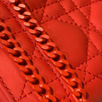 Christian Dior Mini Lady Dior Bag 18cm with Chain Matte Hardware Lambskin Leather Spring/Summer Collection, Red