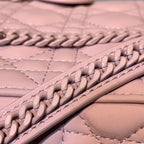 Christian Dior Mini Lady Dior Bag 18cm with Chain Matte Hardware Lambskin Leather Spring/Summer Collection, Powder Pink