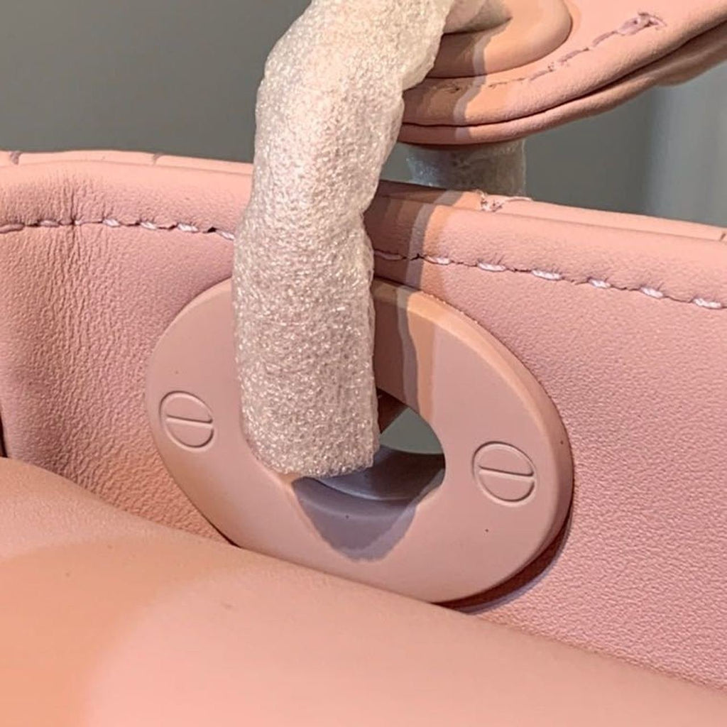 Christian Dior Mini Lady Dior Bag 18cm with Chain Matte Hardware Lambskin Leather Spring/Summer Collection, Powder Pink