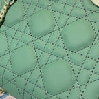 Christian Dior Mini Lady Dior Bag 18cm with Chain Matte Hardware Lambskin Leather Spring/Summer Collection, Spring Green