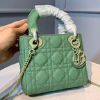 Christian Dior Mini Lady Dior Bag 18cm with Chain Matte Hardware Lambskin Leather Spring/Summer Collection, Spring Green