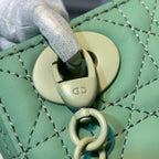 Christian Dior Mini Lady Dior Bag 18cm with Chain Matte Hardware Lambskin Leather Spring/Summer Collection, Spring Green