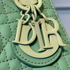 Christian Dior Mini Lady Dior Bag 18cm with Chain Matte Hardware Lambskin Leather Spring/Summer Collection, Spring Green