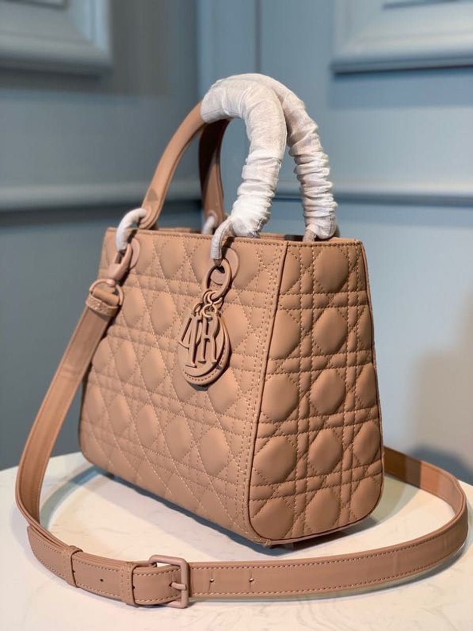 Christian Dior Lady Dior Bag 24cm Matte Hardware Lambskin Leather Spring/Summer Collection