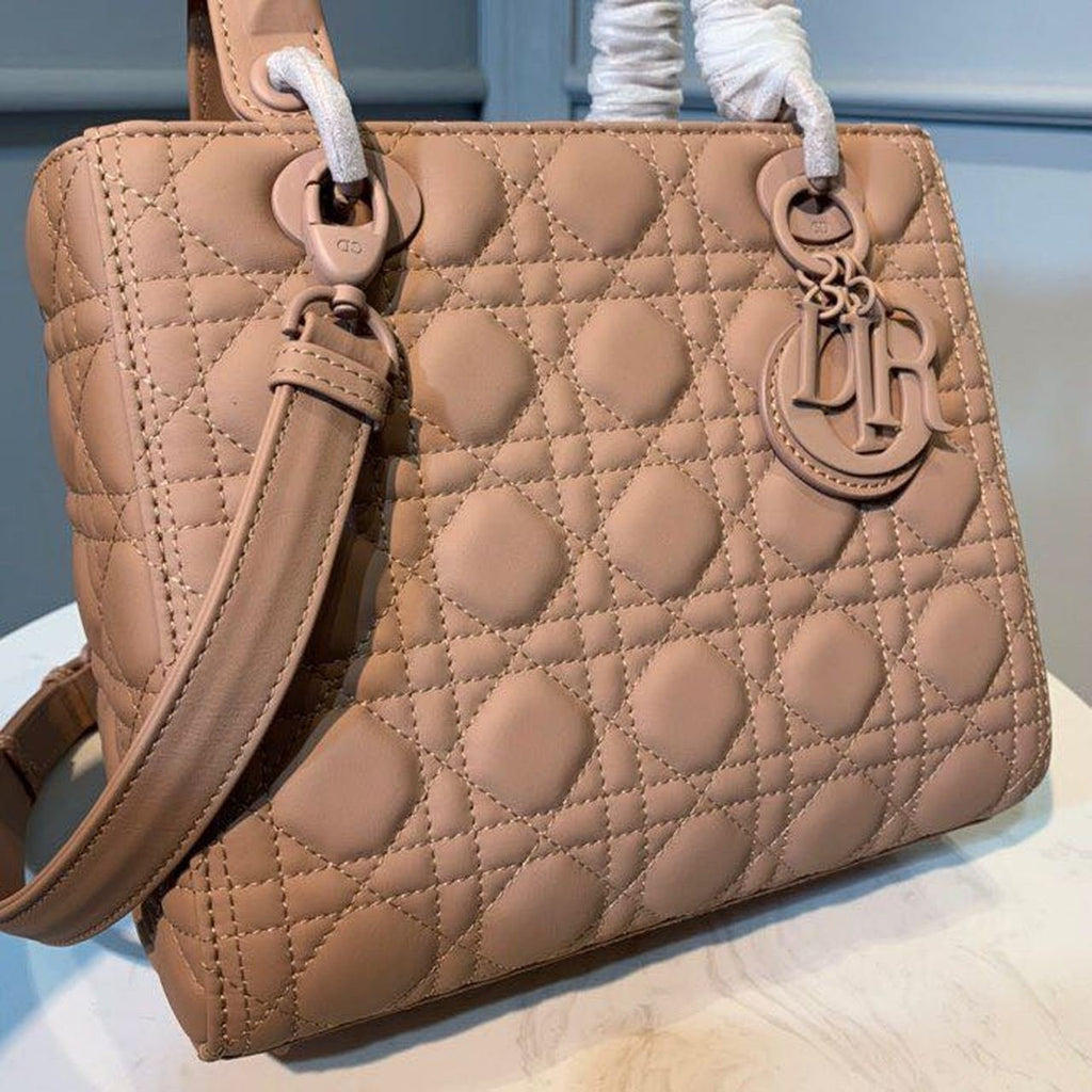 Christian Dior Lady Dior Bag 24cm Matte Hardware Lambskin Leather Spring/Summer Collection