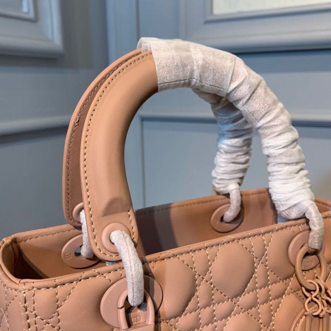 Christian Dior Lady Dior Bag 24cm Matte Hardware Lambskin Leather Spring/Summer Collection