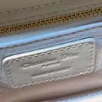 Christian Dior Mini Lady Dior Bag 18cm with Chain Matte Hardware Lambskin Leather Spring/Summer Collection, Ivory
