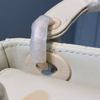 Christian Dior Mini Lady Dior Bag 18cm with Chain Matte Hardware Lambskin Leather Spring/Summer Collection, Ivory