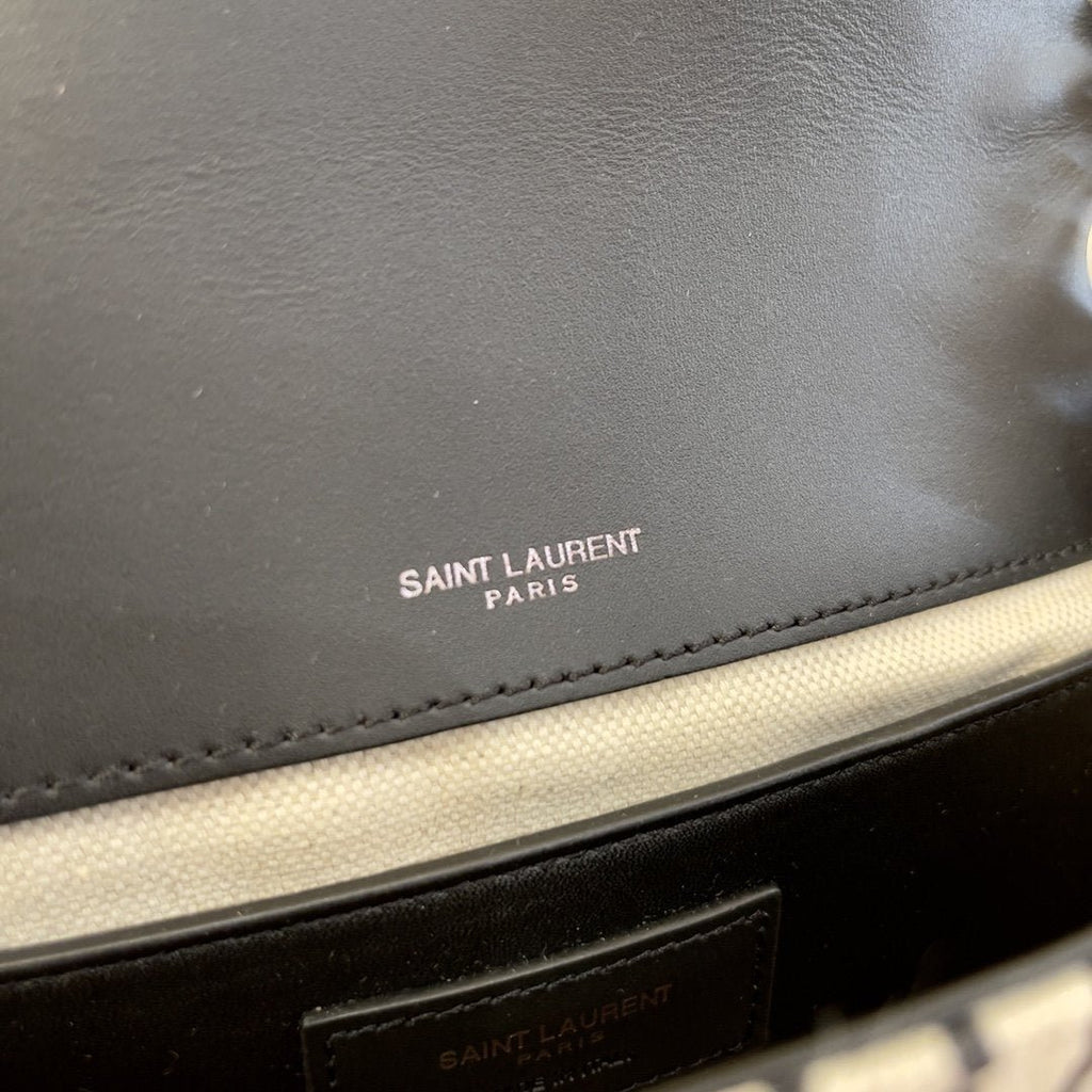 Saint Laurent Niki Medium Chain Bag In Canvas For Women 28cm YSL 633150FAACF9583