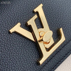 Louis Vuitton Lock Me Tender Bag 20cm Grained Calfskin Leather Spring/Summer Collection M58555, Black