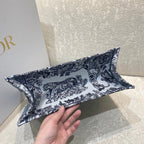 Christina Dior Medium Book Tote Bag 36cm Blue