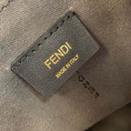 Fendi Sunshine Canvas Shopper Tote Bag 40cm Spring/Summer Collection, Brown
