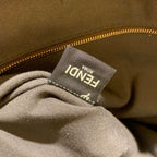 Fendi Sunshine Canvas Shopper Tote Bag 40cm Spring/Summer Collection, Brown