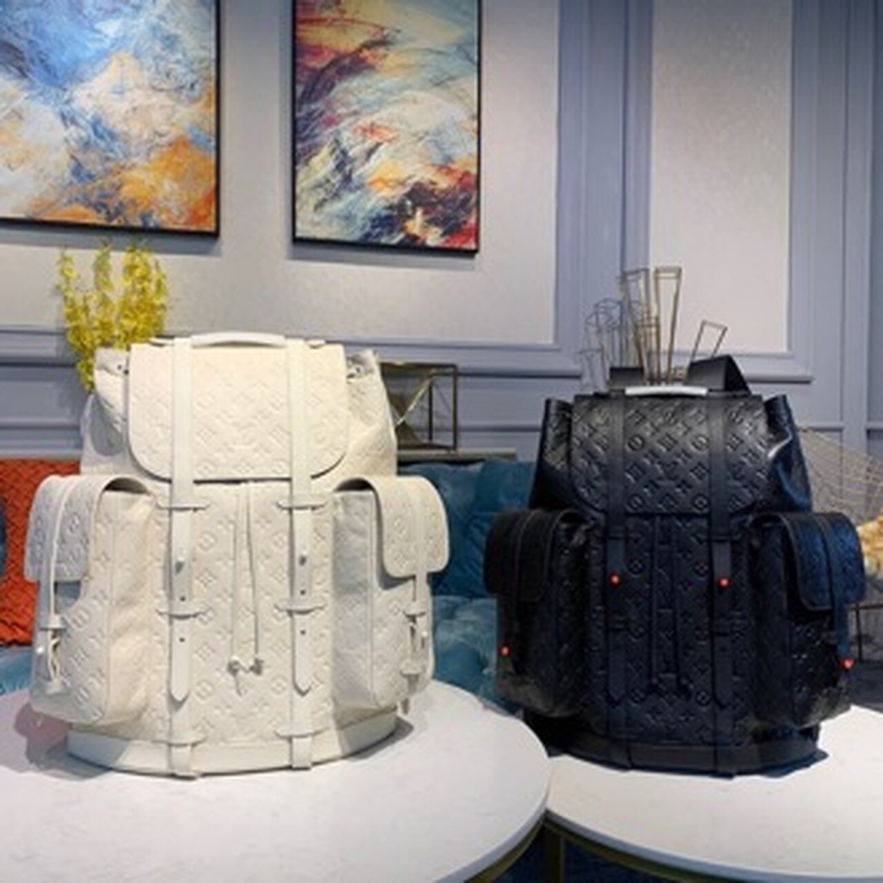 Louis Vuitton Christopher Backpack 48cm Monogram Empreinte Canvas Spring/Summer Collection M53286 Noir