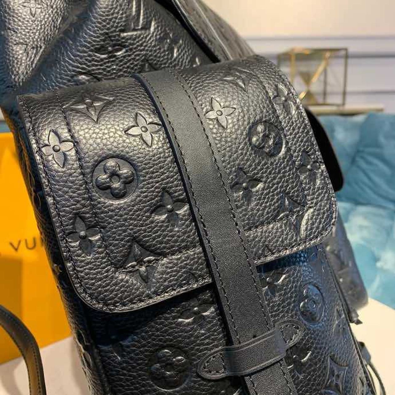 Louis Vuitton Christopher Backpack 48cm Monogram Empreinte Canvas Spring/Summer Collection M53286 Noir