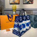 Louis Vuitton Tie Dye Escale OnTheGo Bag 40cm Monogram Canvas Spring/Summer Collection M45121, Blue