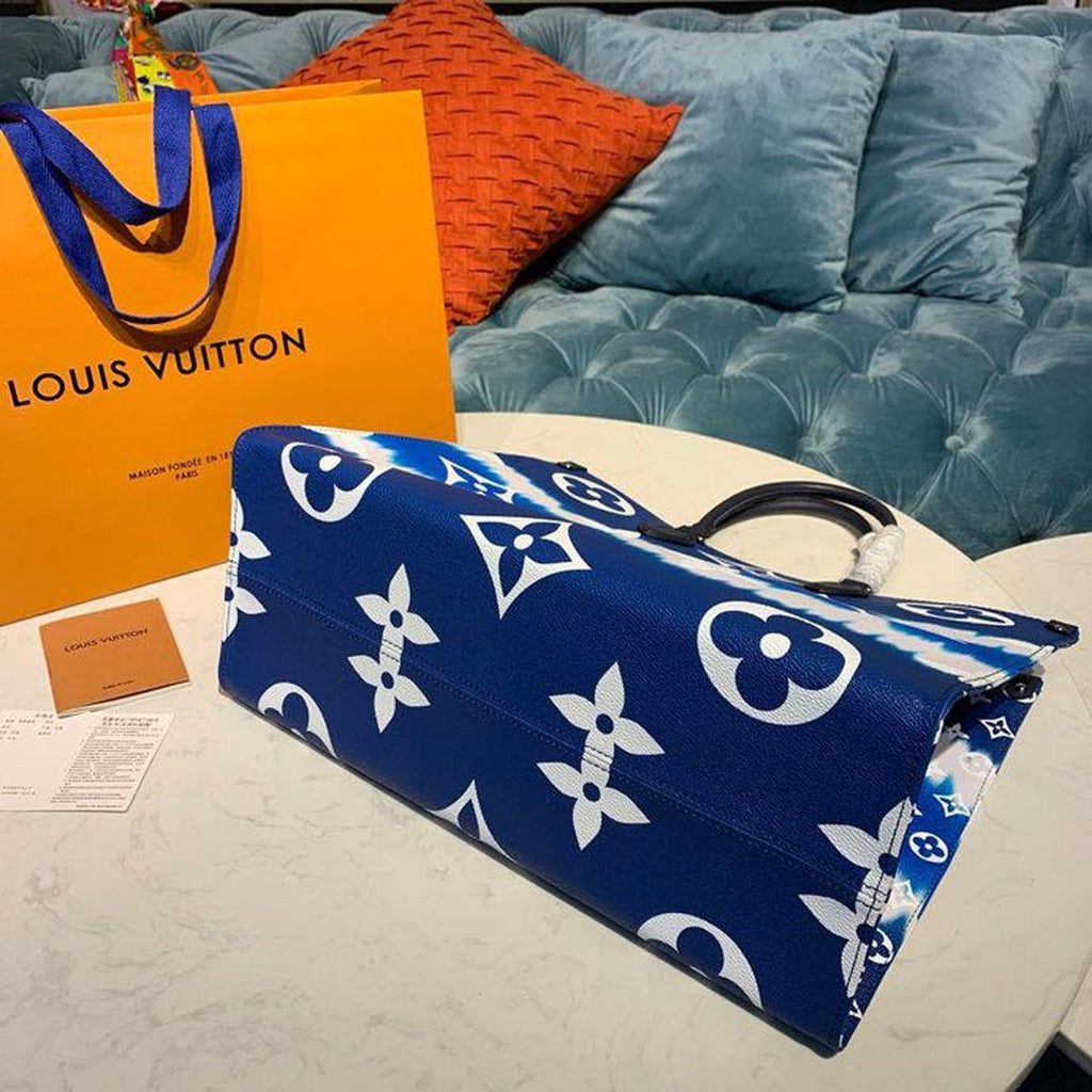 Louis Vuitton Tie Dye Escale OnTheGo Bag 40cm Monogram Canvas Spring/Summer Collection M45121, Blue