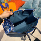 Louis Vuitton Tie Dye Escale OnTheGo Bag 40cm Monogram Canvas Spring/Summer Collection M45121, Blue