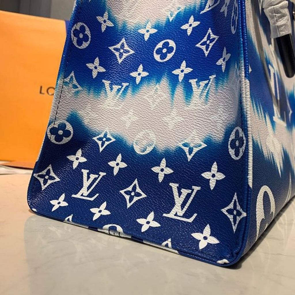 Louis Vuitton Tie Dye Escale OnTheGo Bag 40cm Monogram Canvas Spring/Summer Collection M45121, Blue