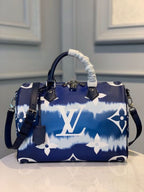 Louis Vuitton Tie Dye Escale Speedy Bandouliere 30cm Monogram Canvas Spring/Summer Collection M45123, Blue