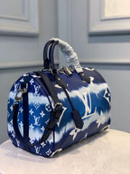 Louis Vuitton Tie Dye Escale Speedy Bandouliere 30cm Monogram Canvas Spring/Summer Collection M45123, Blue