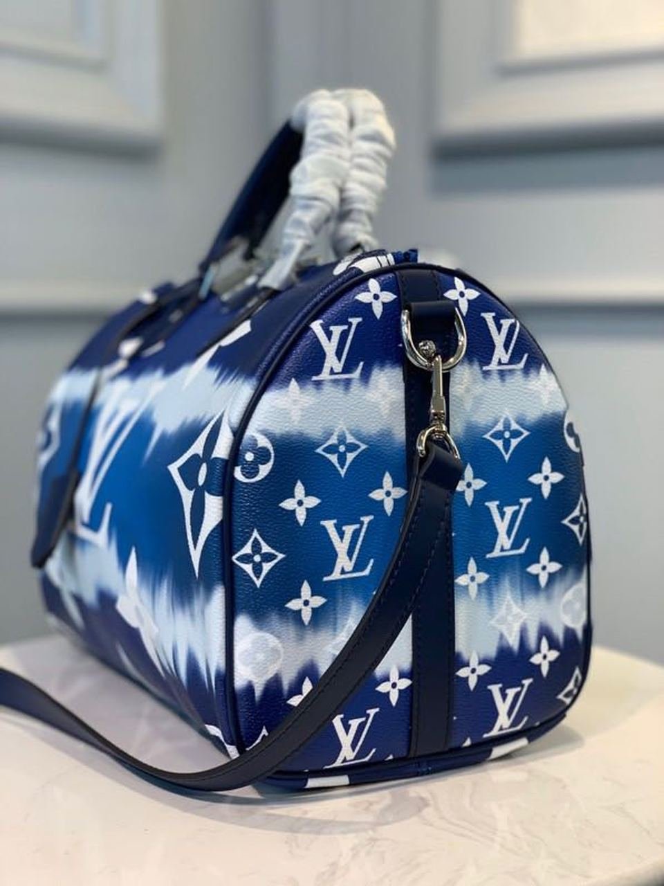 Louis Vuitton Tie Dye Escale Speedy Bandouliere 30cm Monogram Canvas Spring/Summer Collection M45123, Blue