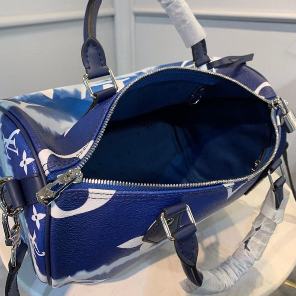 Louis Vuitton Tie Dye Escale Speedy Bandouliere 30cm Monogram Canvas Spring/Summer Collection M45123, Blue