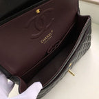 Chanel Classic Flap Bag 25cm Gold Hardware Lambskin Leather Spring/Summer Collection Black