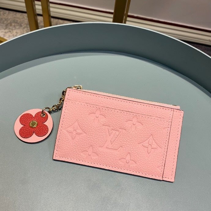 Louis Vuitton Zipped Card Holder 13cm Pink