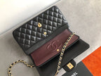 Chanel Classic Flap Bag 25cm Gold Hardware Lambskin Leather Spring/Summer Collection Black